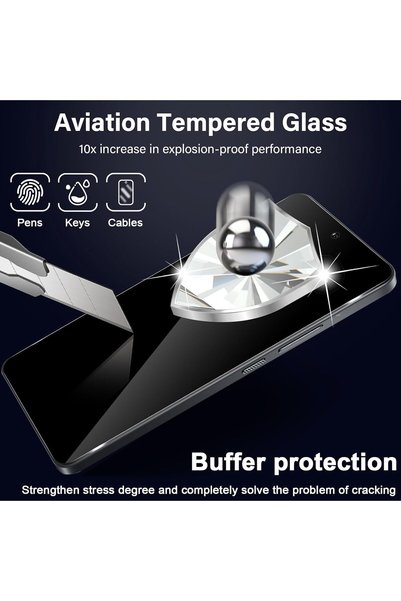 aheaks Xiaomi Mi 14t Pro 5g Matte Ghost Screen Protector Nano Glass - with Camera Protection Lens
