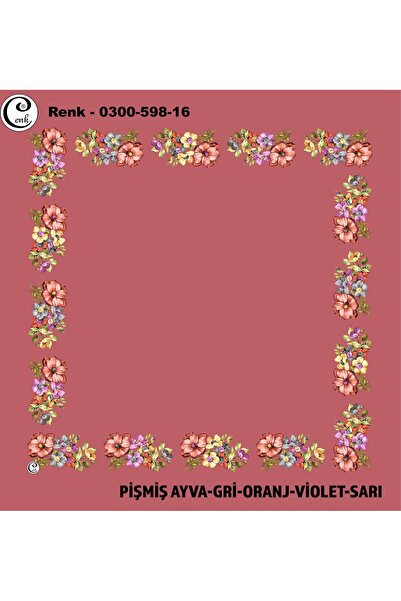 Cenk Desenli İçi Boş Oyalık Yazma - 0300-598