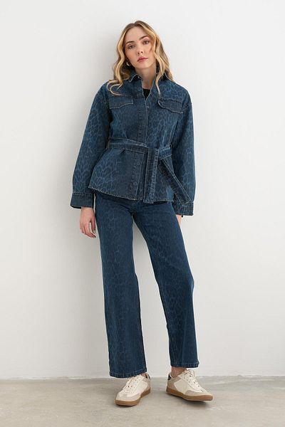 Qutu Butik 17063 JACHETĂ DE BLUZĂ CU MODEL LEOPARD
