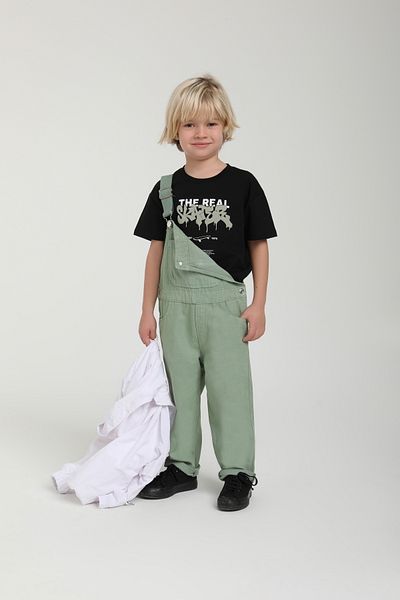 Escabel Boy's Linen Special Production Style Design Salopet