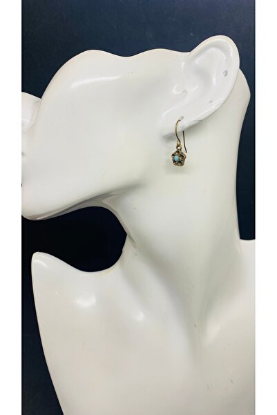 Porsuk Alternatif El yapımı etnik çiçek pirinç  kadın küpe