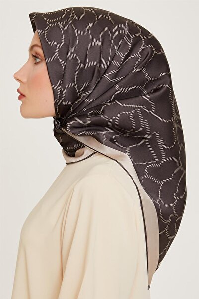 Armine Silk Scarf 2025 Winter - 9222-87 Stone Smoked Twill