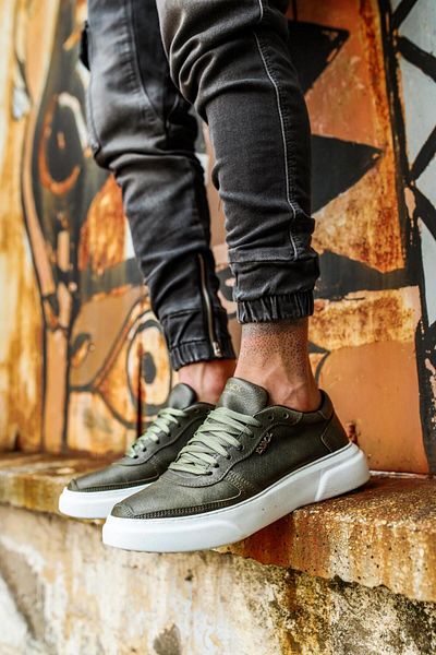 Shine Leather Knack 222 Khaki Casual Παπούτσια
