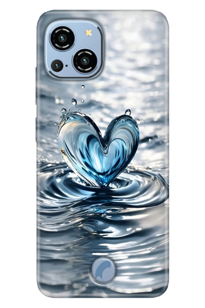 Reeder S23 Pro Max Uyumlu Kılıf Resimli Arka Kapak Silikon Kapak Aşk Damlası