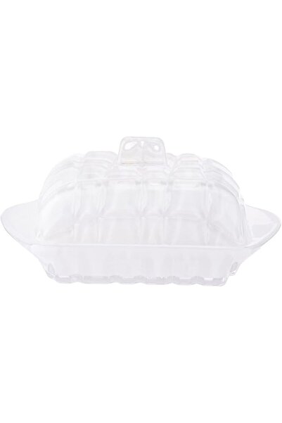 AKDC وعاء حلوى زجاجي طول (10 سم) × عرض (17 سم) × ارتفاع (8 سم) شفاف