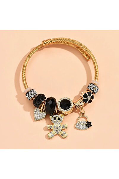 Choice ZT2948 1 Pan Family Style Zircon Love Bear DIY Beaded Bracelet Versati...