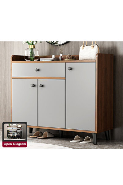 sharpdo European Simple Shoe Cabinet 90*30*84cm