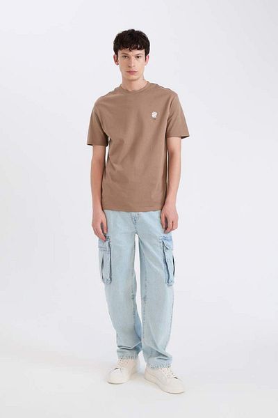 DeFacto New Season Regular Fit Crew Neck Printed Short Sleeve T-Shirt
