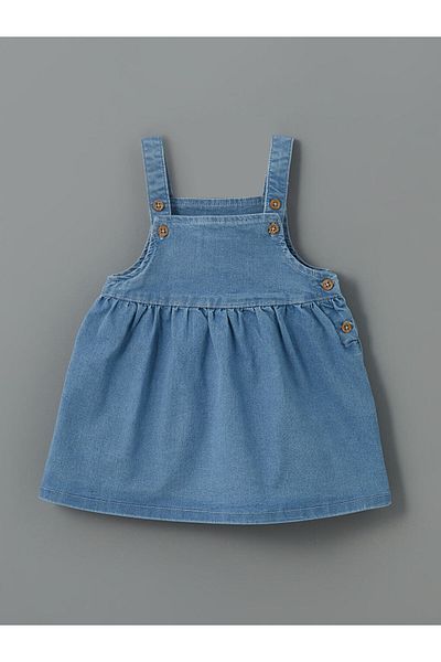 LC Waikiki LCW baby Blue Baby Girl Jean Rochie și Bluză 2 buc