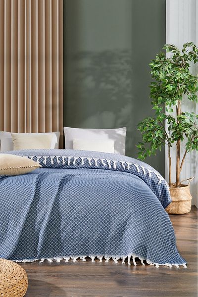 MARİANO VENANZİO Aura Cotton Patterned Double Pike 200 X 220 cm