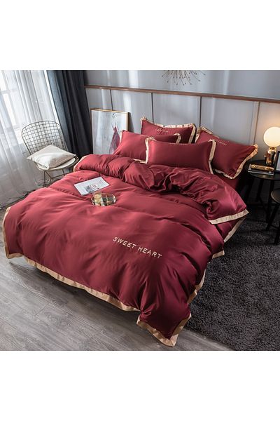 sharpdo Four-piece Set Of Washed Silk Ice Silk