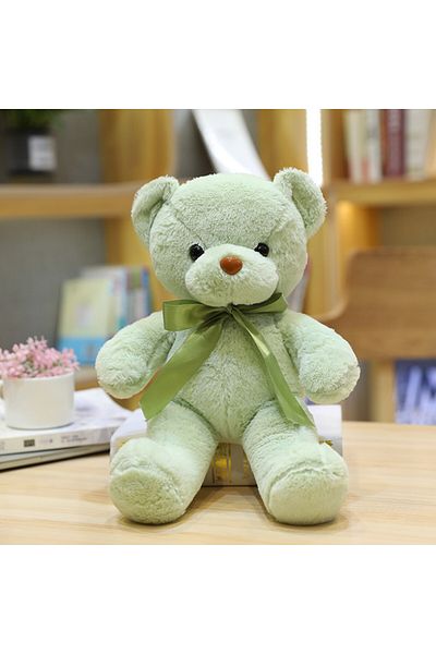 Choice 30cm Green 30cm 10 Styles Bear Plush Toy Soft Stuffed Animal Doll Small Pink Gray White Teddy Bear D