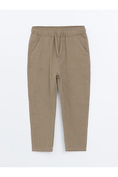 LC Waikiki Lcw Kids Khaki Standard Fit Lace-Up Boy's Pants
