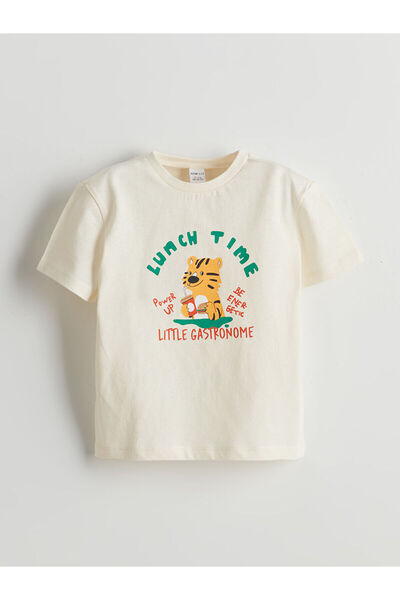 LC Waikiki New Season Crew Neck Printed Boys T-Shirt - S5Jb46Z1