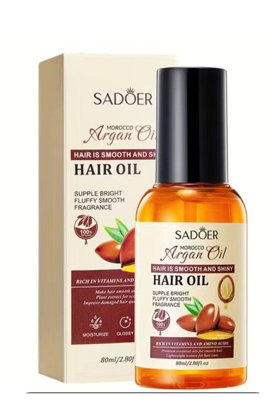 SADOER زيت الارجان لتنعيم وتلميع الشعر واصلاح الشعر التالف 80مل