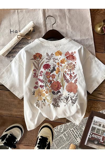 uyguntarz Μπλουζάκι με στάμπα Flovers