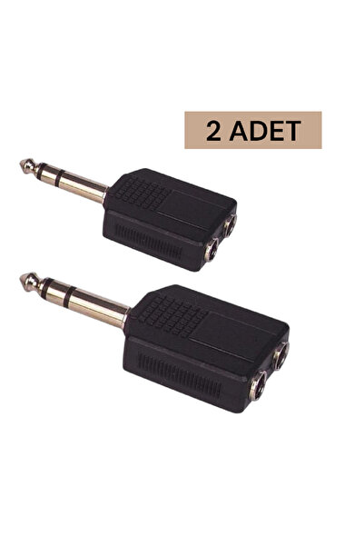 nelerbulurum 2Pcs 6.3mm Stereo Male/6.3Mm Stereo Femalex2 Inverter Jack
