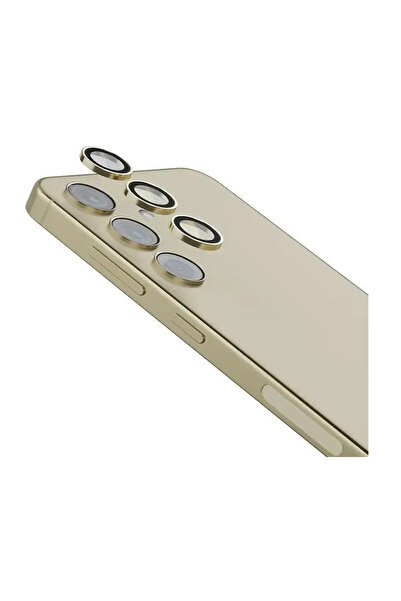 Levelo عدسة كاميرا ثلاثية لهاتف سامسونج S24 - ذهبي تيتانيوم