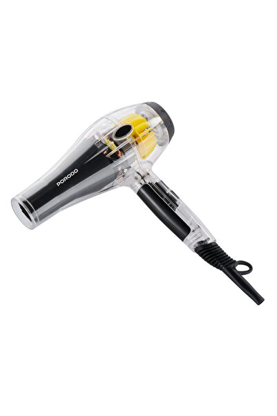 porodo 2000W Transparent Hair Dryer - Black