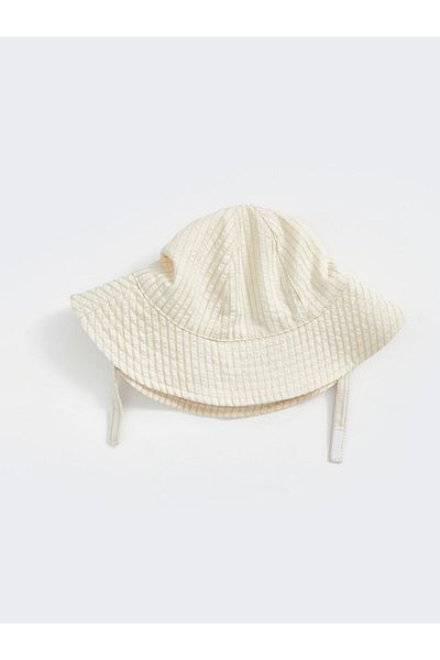 LC Waikiki LCW baby Bej Pălărie tip găleată cu dungi pentru fetiță
