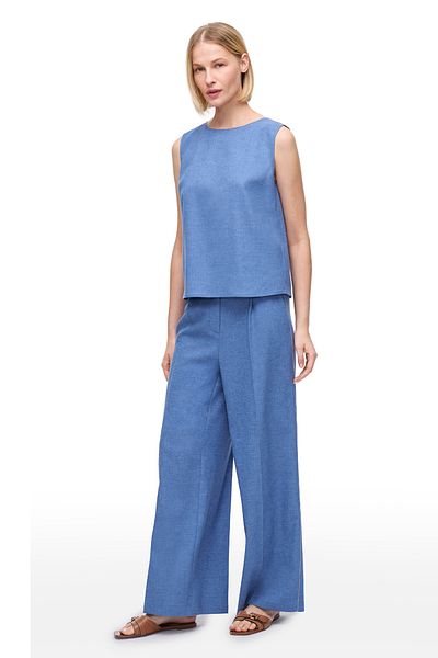 Perspective Pantaloni Blue Torp Regular Fit cu talie înaltă