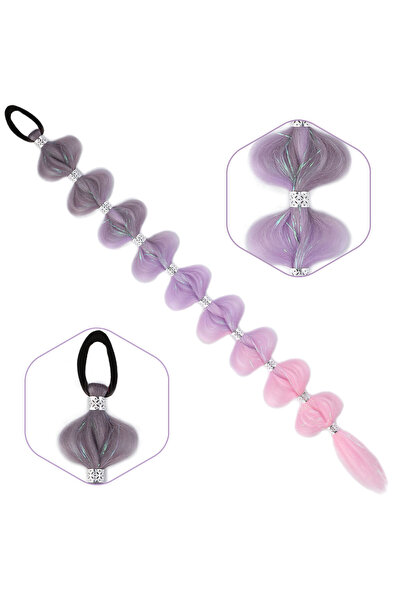 TAM TARZ Плетена, с пайети, с аксесоари, еластична опашка - ACM06