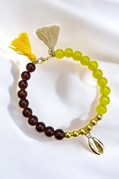 PETEK AKSESUAR Glass Beads Circle Bracelet