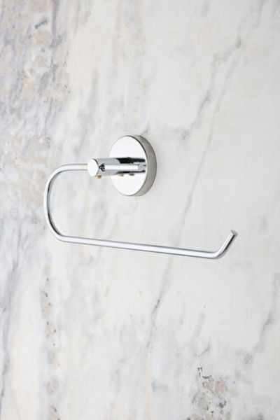 MultiStore Chrome Stainless Paper Roll Towel Holder, Napkin Holder Bathroom Hanger