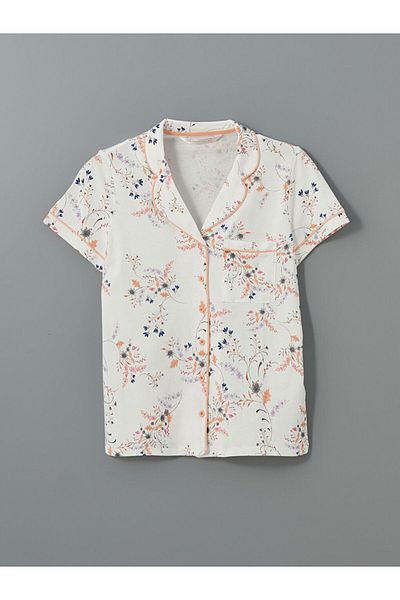 LC Waikiki New Season Shirt Collar Floral Women's Pajama Set - S5Gs71Z8