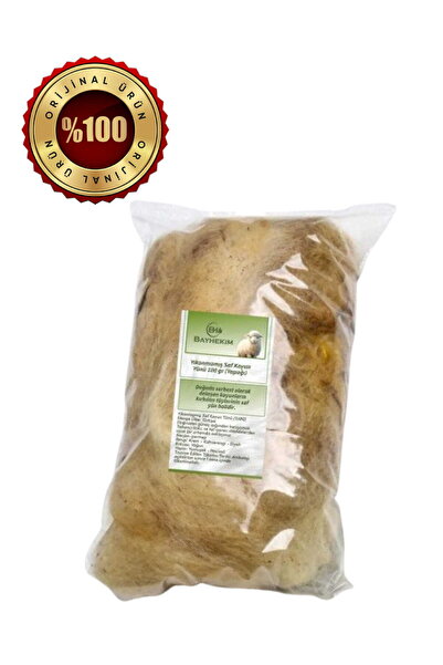 bh bayhekim Yıkanmamış Saf Koyun Yünü (Yapağı) 100 Gr