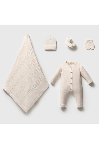 Nipperland Unisex 0-3 Months Special Boxed Gots Certified Set of 5