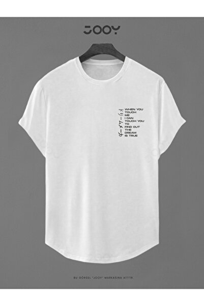 Jooy Tricou cu croială ovală slim cu imprimeu Touch Me