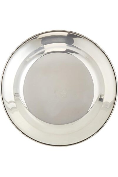 RAJ Deep Thali Steel Plate - 23.5 cm, CP0010 - Dinner Plate , Serving Plate , Mithai Plate
