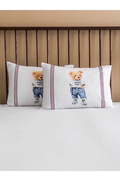LC Waikiki 2 Pcs 50X70 cm Teddji Pillow Lock 100% Cotton