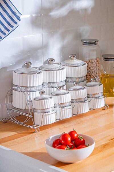 ACAR eva gümüş baharat takımı vakum kapaklı