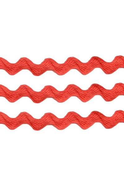 BEİLYS COSMETİCS & ACCESSORY Decorative Stripe Accessory 5 Meters with Red Detailed Zigzag Water Stone Package
