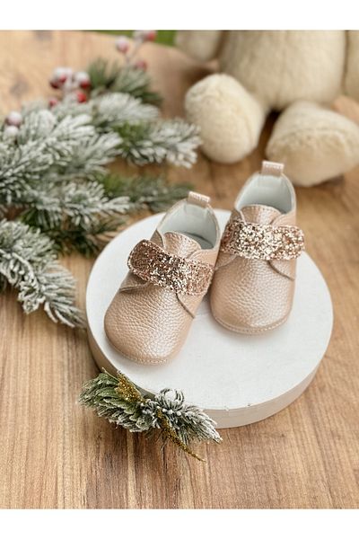 Li Puna Keny Salmon Genuine Leather First Step Shoes