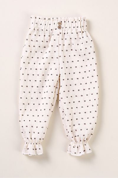 Bondberro 100% Cotton Muslin Fabric Baby Girl and Child Trousers