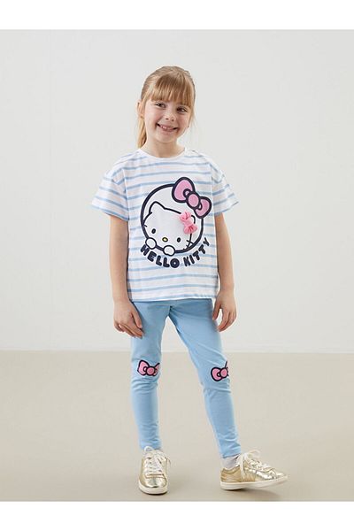 LC Waikiki Lcw Printed Girl's T-Shirt and Leggings 2 Pack Fast Fashion