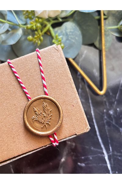 Hayal.kirtasiyesi Real Wax Seal 5Pcs Gold Self Adhesive Invitation Seal Package Ornament