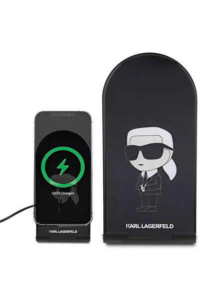 CG Mobile Karl 15W Magnetic Desk Charger With Ikonik Logo Design - Black