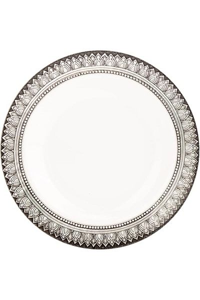 AKDC SRV ANTIC RIM SOUP PLATE 23CMX23CMX3CM White