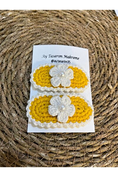 AY TASARIM MAKROME Baby Knitting Buckle Set - Gift
