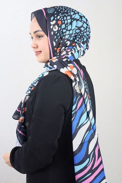 Emproyal Patterned Natural Silk Shawl - Pattern-12 - Color-07