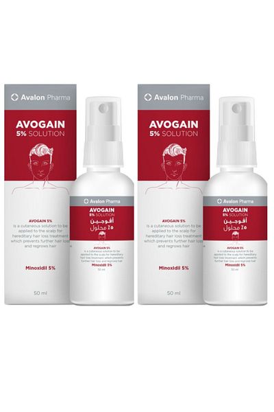 AVALON PHARMA Avalon Pharma Avogen 5% Hair Growth Stimulating Spray for Hair Loss Prevention - 50ml Pack of 2