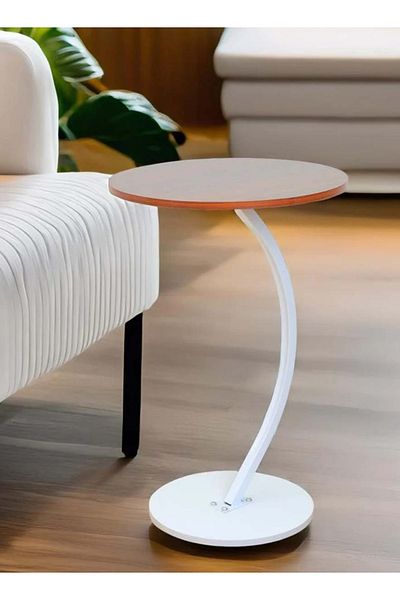 co arma C-Shaped Coffee Side Table with Waterproof Top