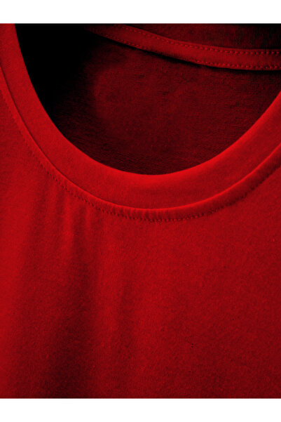 Jooy Red Number 10 Printed Slim Fit Oval Cut T-Shirt