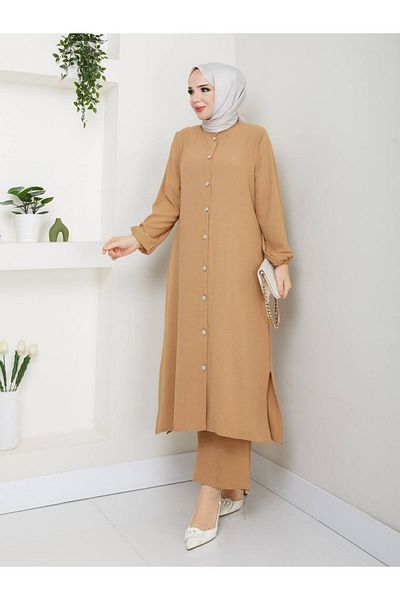 MODA EGE Ayrobin Fabric Long Double Suit