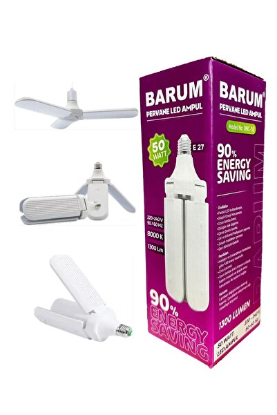 Barum 50 What 3 Kanatlı Pervane Led Ampul