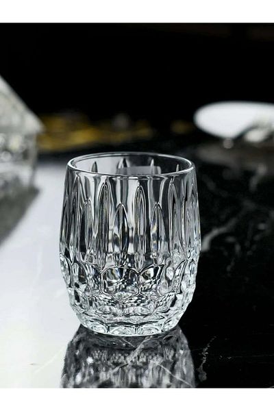 Yenigeldi 1Pcs Nordic Model - Lead Free Glass Cup, Crystal Cut, for Soft Drink and Cognac